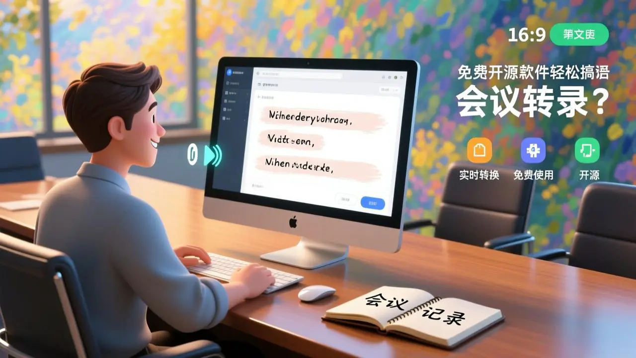 会议记录太麻烦？这款免费开源软件轻松搞定语音转文字  [M057]-码小屋