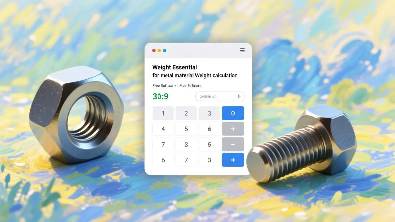 机械行业必备!免费小软件轻松搞定金属材料重量计算【M055】-码小屋