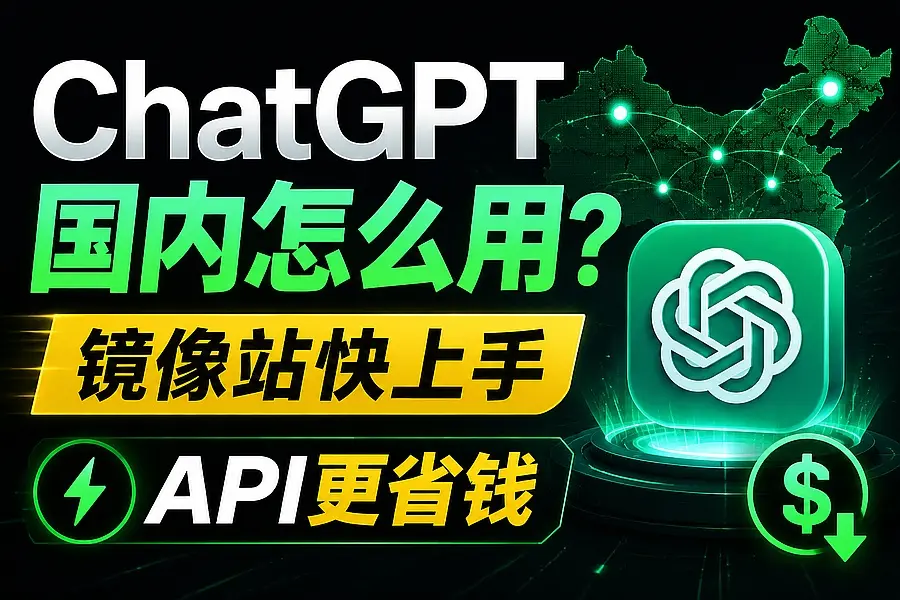 ChatGPT画图国内怎么用?镜像站快上手API更省钱|码小屋
