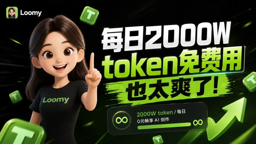 Loomy桌面AI软件免费使用，每天白嫖2000万token，白嫖使用 Deepseek、Glm5.2、kimi 等模型