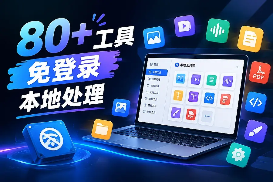 不想为转个字幕PDF装一堆软件，这个网页工具箱够用｜码小屋